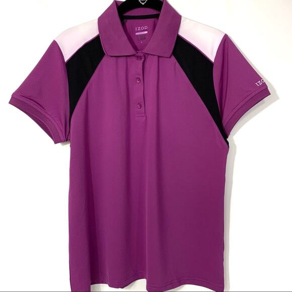 IZOD Golf Shirt Cool FX Performance Polo Shirt Large - Picture 1 of 10
